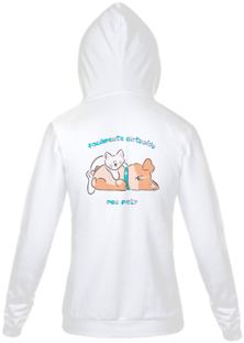 Nome do produtoMoletom com Zíper Masculino Facilmente Distraído por Pets