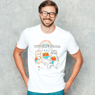 Nome do produtoCamiseta Masculina Wonder Cats