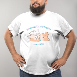 Nome do produtoCamiseta Plus Size Masculina Facilmente Distraído por Pets
