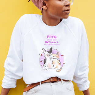 Nome do produtoMoletom Fechado Unissex Pets São os Melhores Antidepressivos