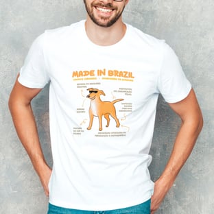 Nome do produtoCamiseta Masculina Vira-lata Caramelo Made in Brazil