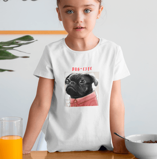 Nome do produtoCamiseta infantil Pug Life - Unissex