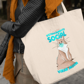 Ecobag Gato Distanciamento Social