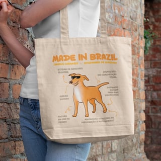 Ecobag Vira-lata Caramelo Made in Brazil