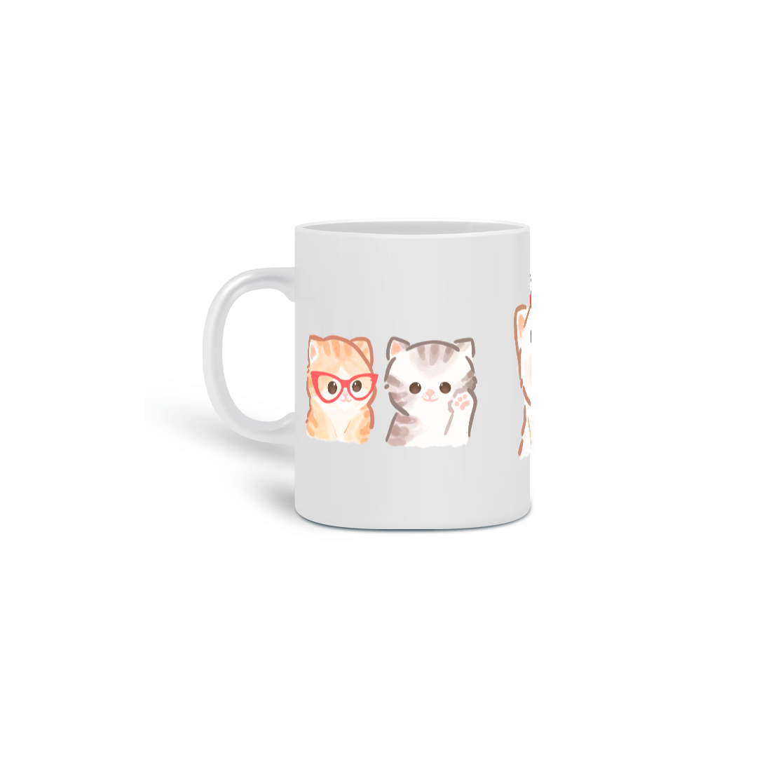 Nome do produto: Caneca Gatinhos Fofinhos