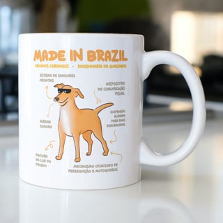 Caneca Vira-lata Caramelo Made in Brazil