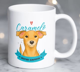 Caneca Vira-lata Caramelo Mister Simpatia - Branca