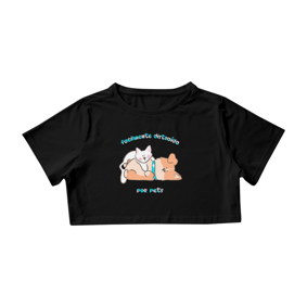 Camisa Cropped Facilmente Distraída por Pets