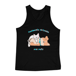 Nome do produtoRegata Masculina Facilmente Distraído por Pets