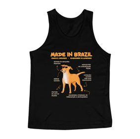 Regata Masculina Vira-lata Caramelo Made in Brazil