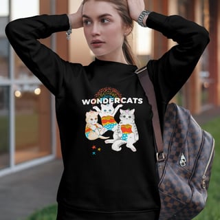 Moletom Fechado Unissex Wonder Cats