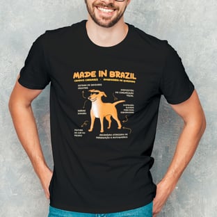 Nome do produtoCamiseta Masculina Vira-lata Caramelo Made in Brazil