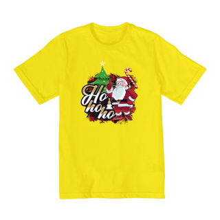 Nome do produto Camiseta Infantil (10 a 14) Natal Papai Noel Ho Ho Ho