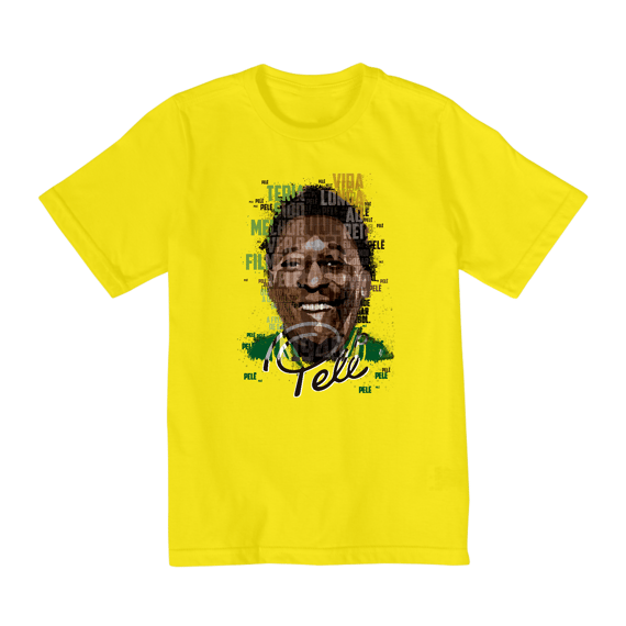 Camiseta Infantil (2 a 8) Pelé Eterno do Chaves
