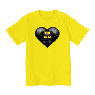 Nome do produto Camiseta Infantil (10 a 14) Coração de Herói Batman