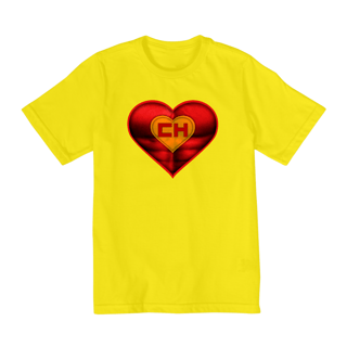 Nome do produto Camiseta Infantil (10 a 14) Coração de Herói Chapolin