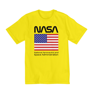 Nome do produto Camiseta Infantil (10 a 14) Nasa Bandeira EUA Black