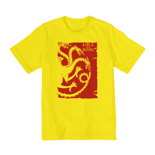 Nome do produto Camiseta Infantil (10 a 14) Game of Thrones Fire And Blood