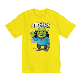 Nome do produto Camiseta Infantil (10 a 14) Shrek Star Trek