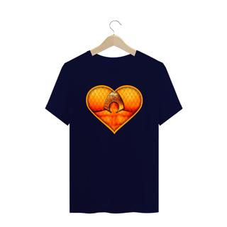 Nome do produto Camiseta Plus Size Coração de Herói Aquaman