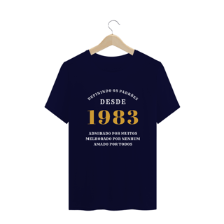 Nome do produto Camiseta Plus Size Aniversário Admirado Desde 1983