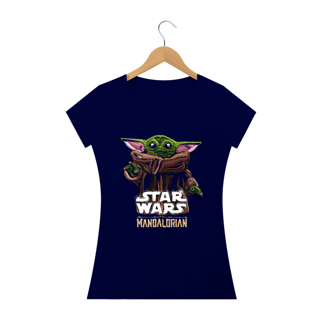 Nome do produto Baby Look Baby Yoda Efeito Bordado
