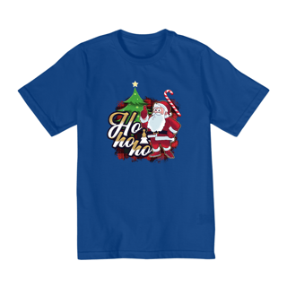 Nome do produto Camiseta Infantil (2 a 8) Natal Papai Noel Ho Ho Ho