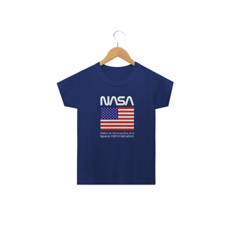 Nome do produto Camiseta Infantil Nasa Bandeira Estados Unidos