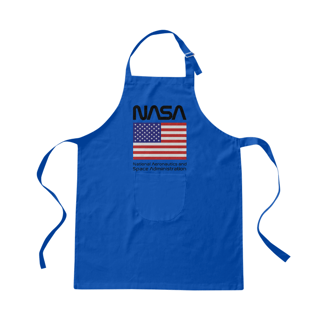 Nome do produto Avental Nasa Bandeira EUA Black