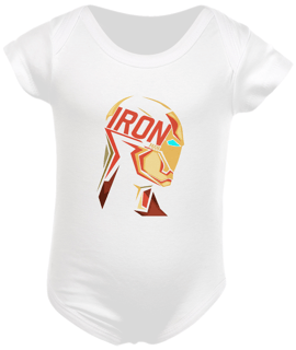 Nome do produto Body Infantil Iron Man Face 3D