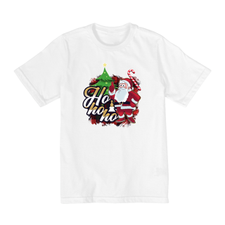 Nome do produto Camiseta Infantil (10 a 14) Natal Papai Noel Ho Ho Ho