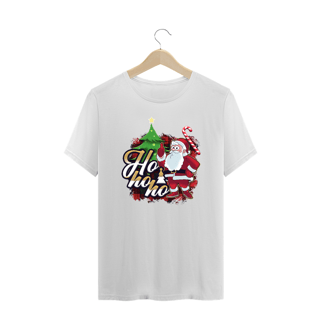 Nome do produto Camiseta Plus Size Natal Papai Noel Ho Ho Ho