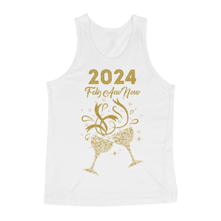 Nome do produto Regata Ano Novo 2024 Brinde Glitter
