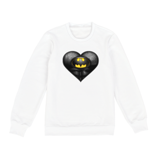 Nome do produto Moletom Unissex Coração de Herói Batman