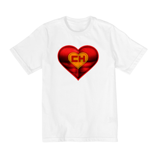 Nome do produto Camiseta Infantil (10 a 14) Coração de Herói Chapolin