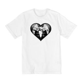 Nome do produto Camiseta Infantil (10 a 14) Coração de Herói Homem Aranha v2