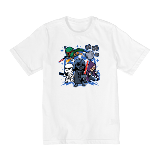 Nome do produto Camiseta Infantil (10 a 14) Darth Vader and Friends