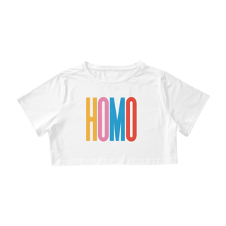 Nome do produto Camisa Cropped Homo Pride Homosexual LGBTQ
