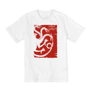 Nome do produto Camiseta Infantil (10 a 14) Game of Thrones Fire And Blood
