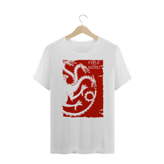 Nome do produto Camiseta Plus Size Game of Thrones Fire And Blood