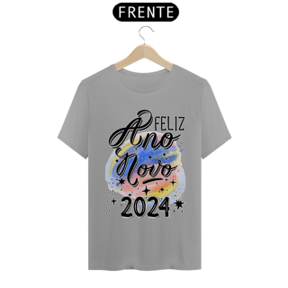 Nome do produto Camiseta Ano Novo Aquarela 2024