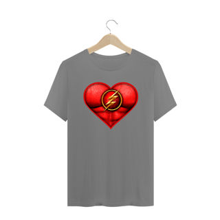 Nome do produto Camiseta Plus Size Coração de Herói Flash
