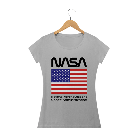 Baby Long Nasa Bandeira EUA Black