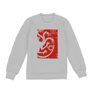 Nome do produto Moletom Unissex Game of Thrones Fire And Blood