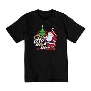 Nome do produto Camiseta Infantil (10 a 14) Natal Papai Noel Ho Ho Ho