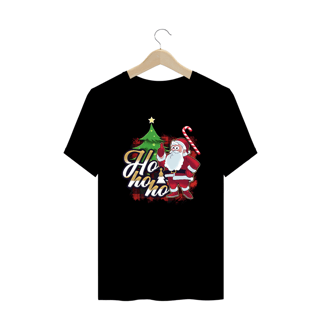 Nome do produto Camiseta Plus Size Natal Papai Noel Ho Ho Ho