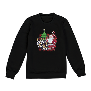 Nome do produto Moletom Unissex Natal Papai Noel Ho Ho Ho