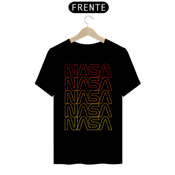 Camiseta Nasa Logo Arco íris Grunge