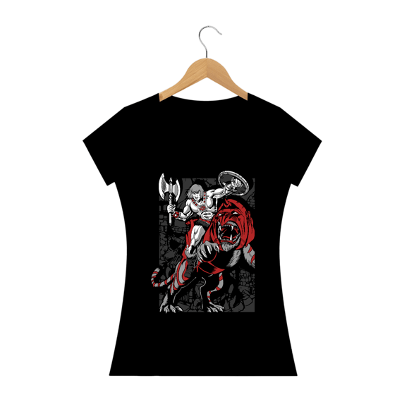 Baby Look He-Man e Gato Guerreiro
