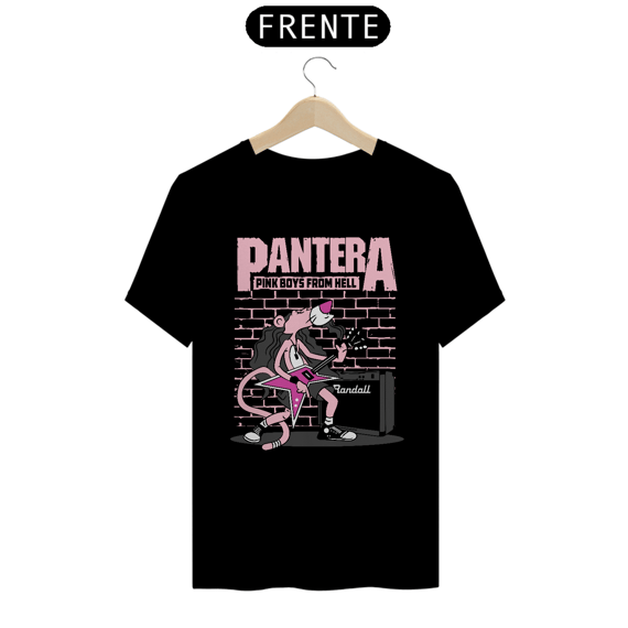 Camiseta Pantera Rosa Rockeira